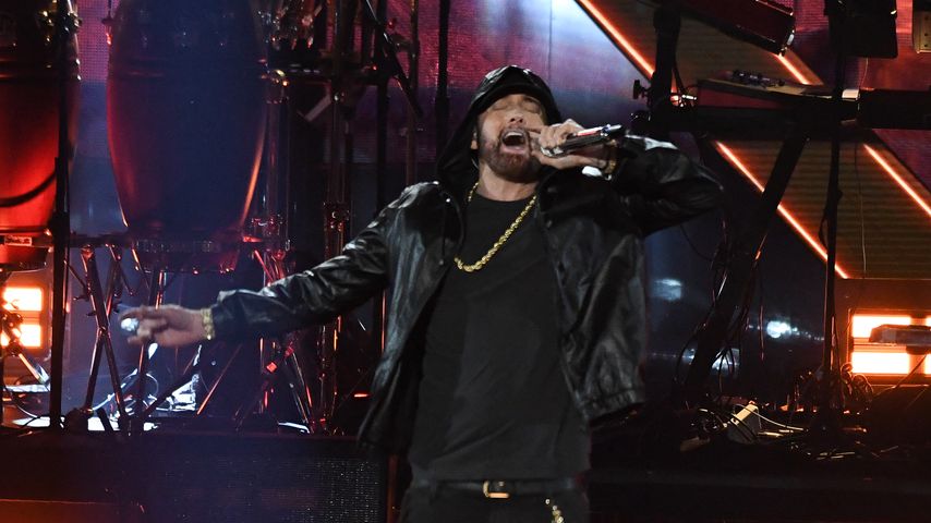 Eminem bei seiner Aufnahme in die Rock & Roll Hall of Fame