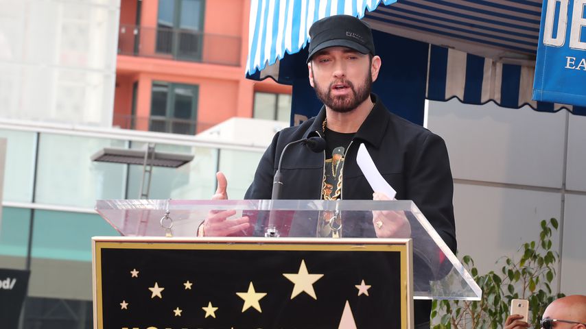 Eminem bei der Verleihung seines Sterns auf dem Hollywood Walk of Fame im Januar 2020