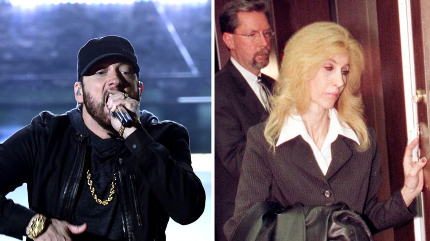 Collage: Eminem und Debbie Nelson-Mathers