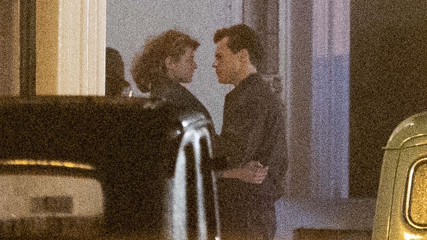 Emma Corrin und Harry Styles beim Filmdreh für "My Policeman"