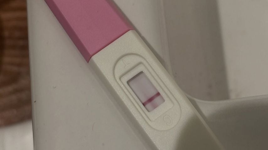 Emma Fernlunds negativer Schwangerschaftstest