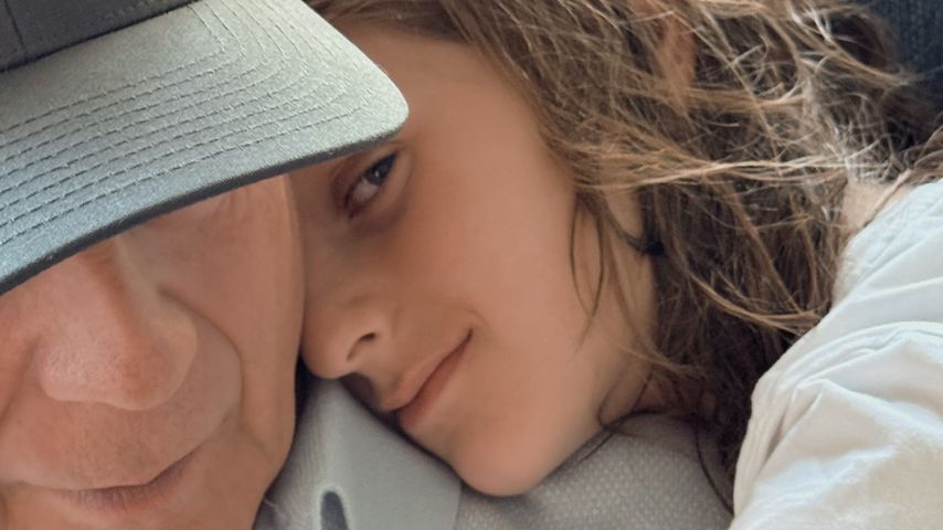 Bruce Willis und mit seiner Tochter Evelyn, Juni 2025
