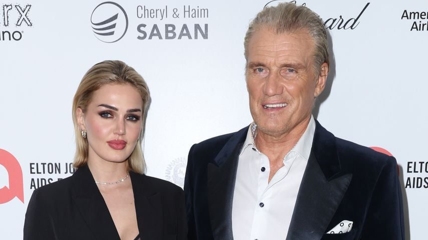 Emma Krokdal und Dolph Lundgren