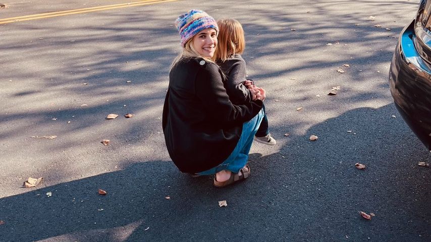 Emma Roberts mit ihrem Sohn Rhodes