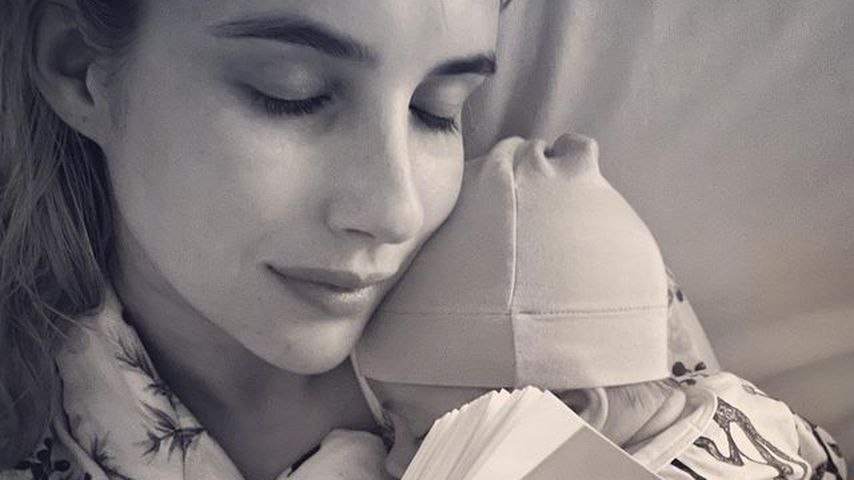 Emma Roberts zeigt zum ersten Mal das Gesicht ihres Babys