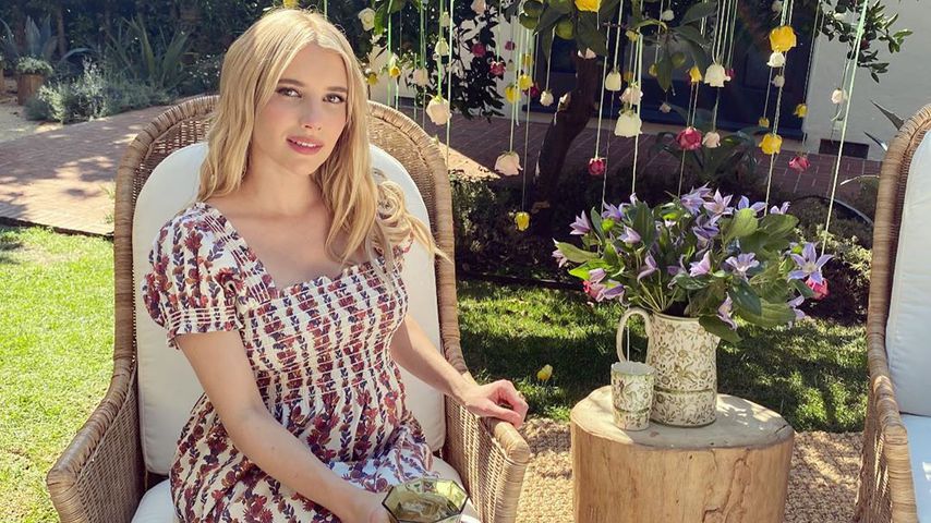 "So dankbar": Bald-Mama Emma Roberts feiert Garten-Babyparty