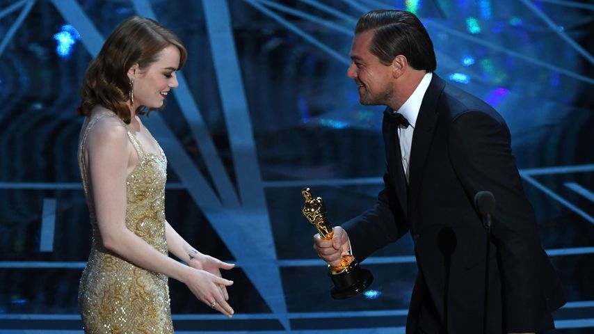 Emma Stone und Leonardo DiCaprio bei den Oscars 2017