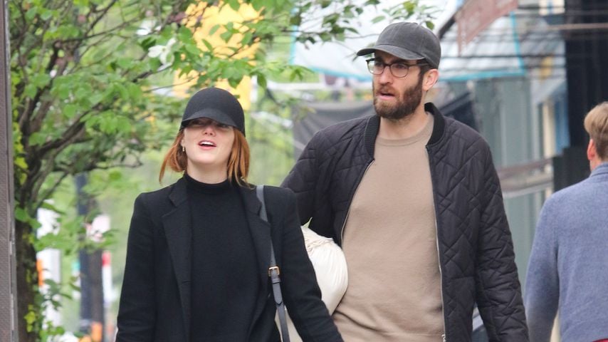 Emma Stone und Dave McCary im April 2019