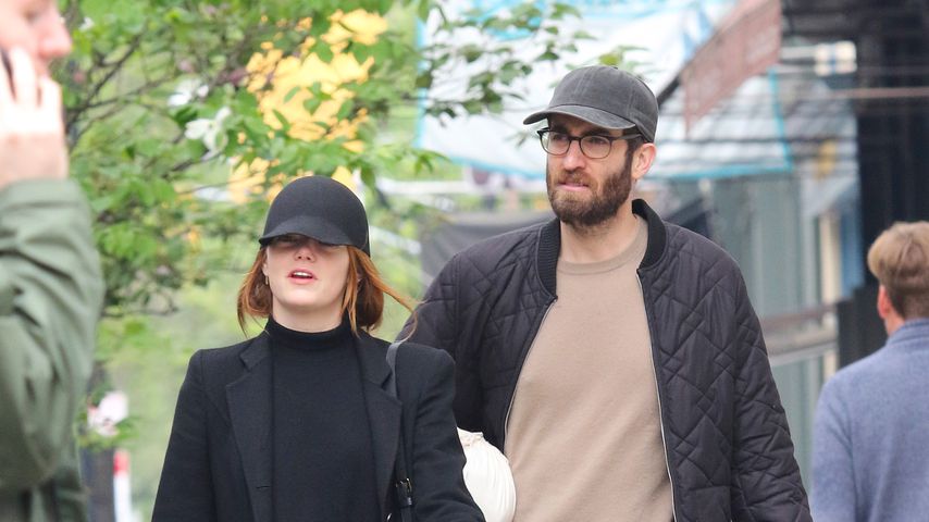Emma Stone und Dave McCary im April 2019