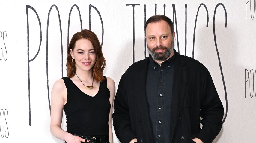 Schauspielerin Emma Stone und Filmregisseur Yorgos Lanthimos