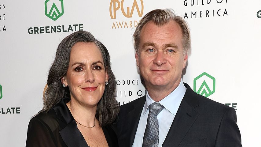 "Oppenheimer"-Regisseur Christopher Nolan und seine Frau Emma Thomas, 2024