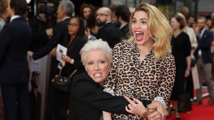 Emma Thompson und Hayley Atwell bei der "The Children Act"-Premiere in London, 2018