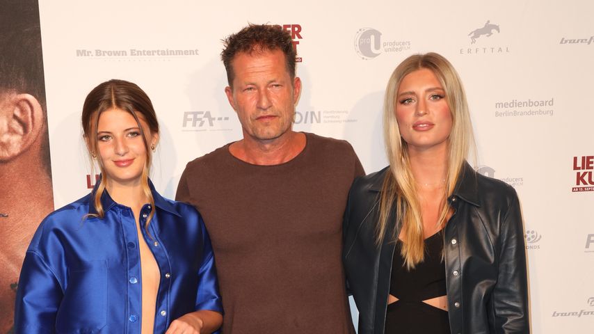 Emma, Til und Luna Schweiger im September 2022