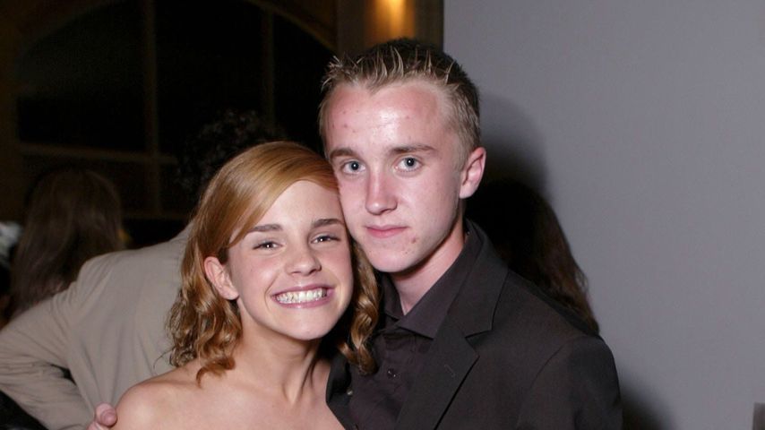 Emma Watson und Tom Felton im Jahr 2004