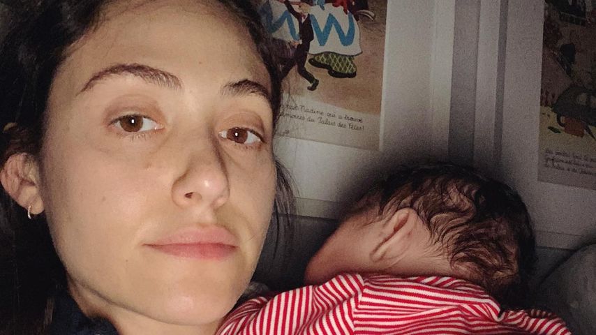 Emmy Rossum mit ihrer Tochter