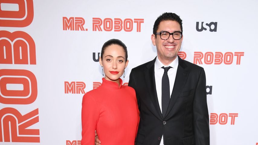 Emmy Rossum und ihr Mann Sam Esmail im Oktober 2019 in New York City