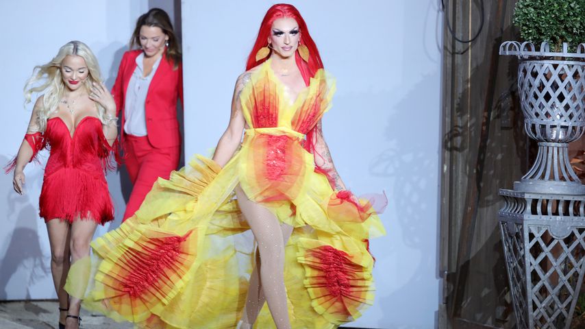 Emmy Russ, Simone Mecky-Ballack und Katy Bähm beim "Promi Big Brother"-Finale 2020