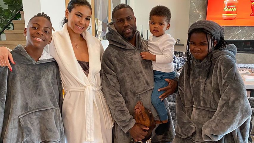 Enico und Kevin Hart mit ihren Kindern