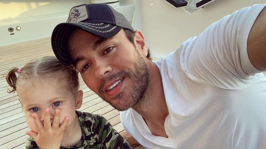 Enrique Iglesias mit seiner Tochter Mary