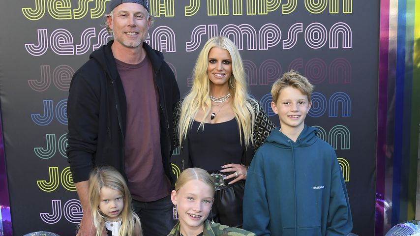 Eric Johnson, Jessica Simpson und ihre Kinder, September 2022
