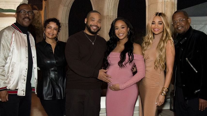 Eric Murphy und Jasmin Lawrence mit ihrer Familie, März 2026