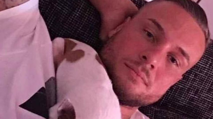 Eric Sindermann mit seinem Hund Balu