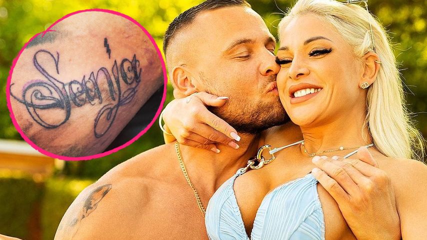 Eric Sindermann lässt Liebes-Tattoo für Sanja Alena stechen