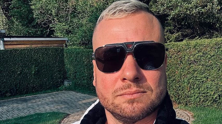 Eric Sindermann mit seinem Hund Napoleon