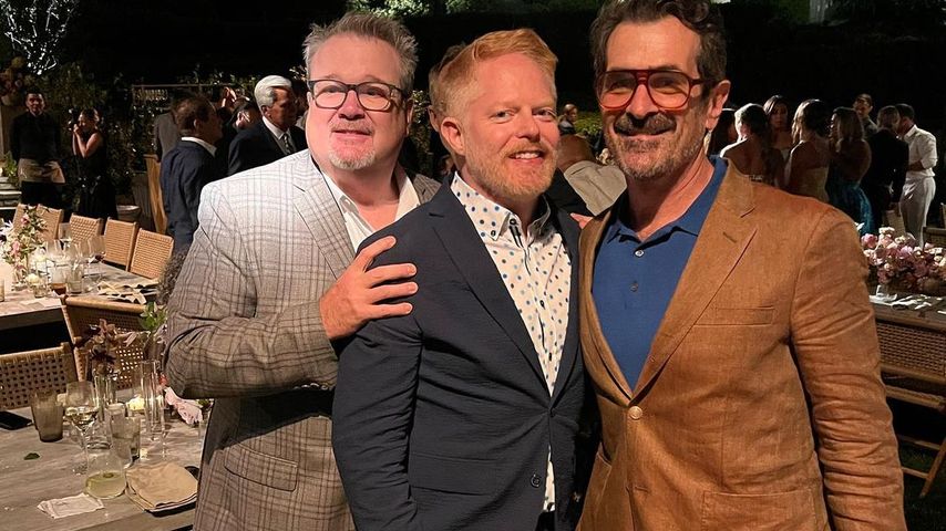 Eric Stonestreet, Jesse Tyler Ferguson und Ty Burrell bei einer Reunion im September 2022