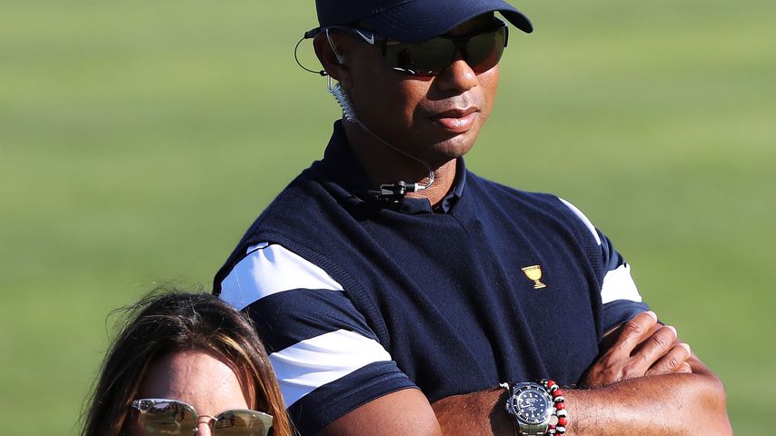 Profigolfer Tiger Woods mit seiner Freundin Erica Hermann