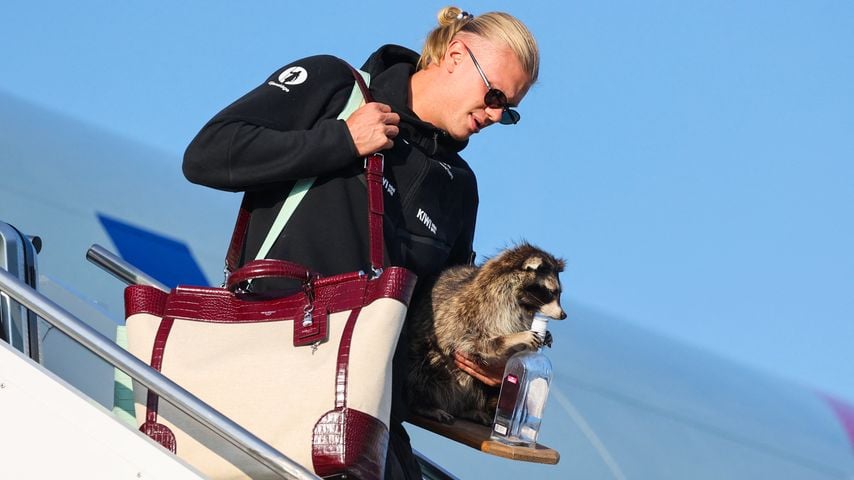Erling Braut Haaland bei der Ankunft in Oslo nach Norwegens Aus im EM-Viertelfinale gegen England