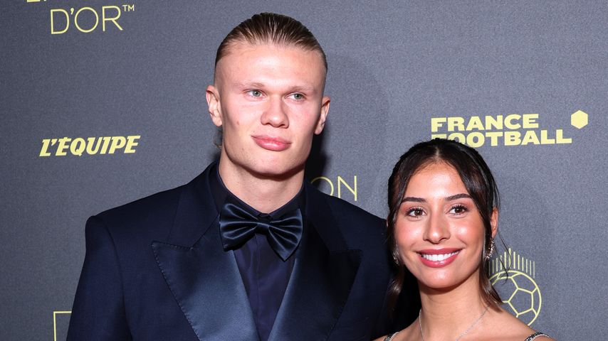 Erling Haaland und Isabel Haugseng Johansen beim Ballon D'Or 2023