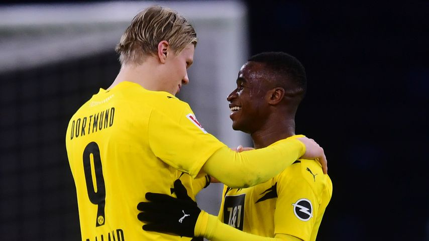 Erling Haaland und Youssoufa Moukoko im November 2020