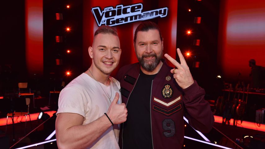 Erwin Kintop und sein Coach Rea Garvey bei "The Voice of Germany" 2019