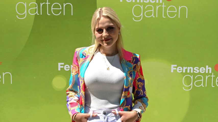 Estefania Wollny beim Fernsehgarten im Juli 2022