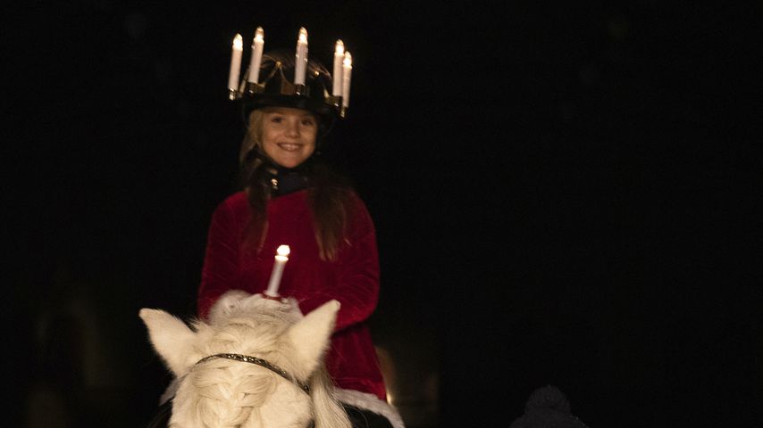 Prinzessin Estelle und Prinz Oscar am Luciafest