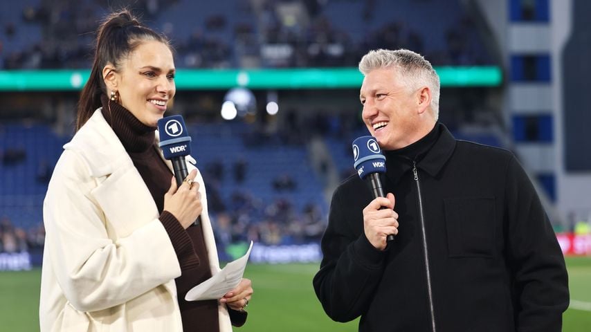 Esther Sedlaczek und Bastian Schweinsteiger im April 2025