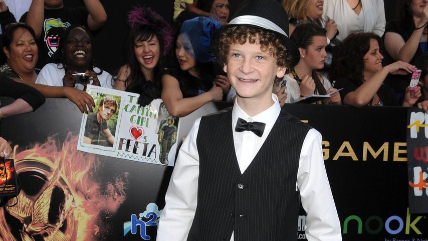 Bei der Premiere von "The Hunger Games" in Los Angeles: Ethan Jamieson auf dem roten Teppich