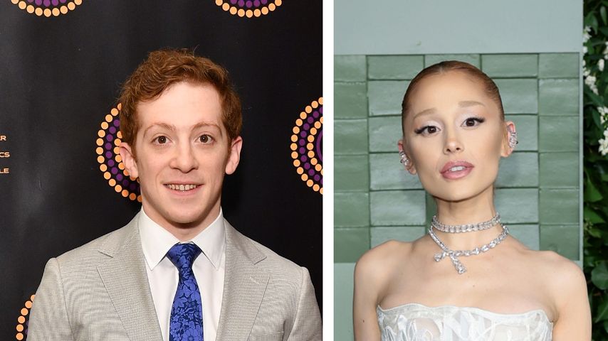 Collage: Ethan Slater und Ariana Grande