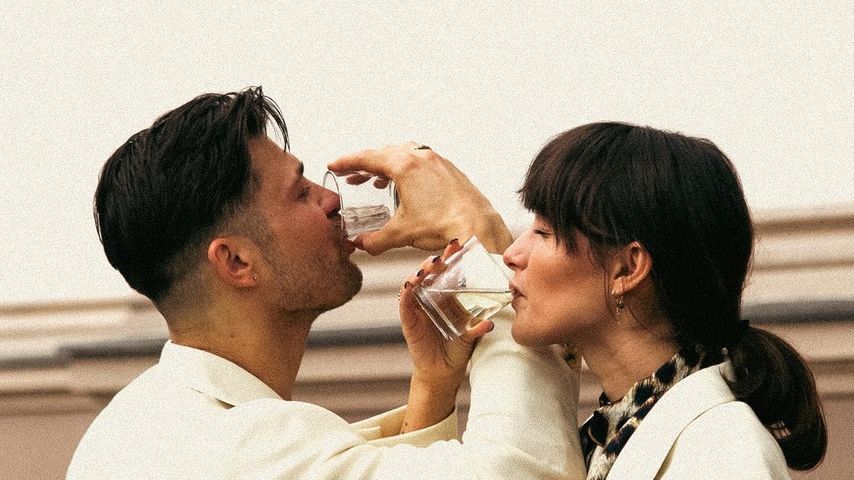 Eugen Bauder und Mogli am Tag ihrer Hochzeit