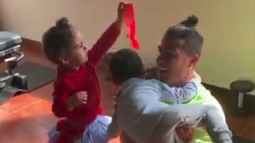 Eva, Cristiano und Mateo Ronaldo