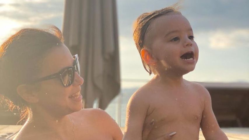 Eva Longoria und ihr Sohn Santiago Enrique im Februar 2020
