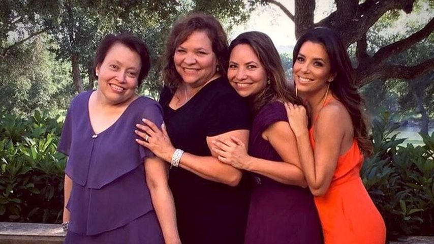 Eva Longoria mit ihrer Familie