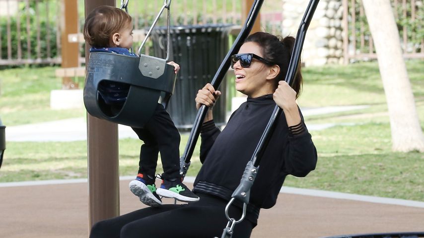 Sport mit Kind: Eva Longoria arbeitet am After-Baby-Body!