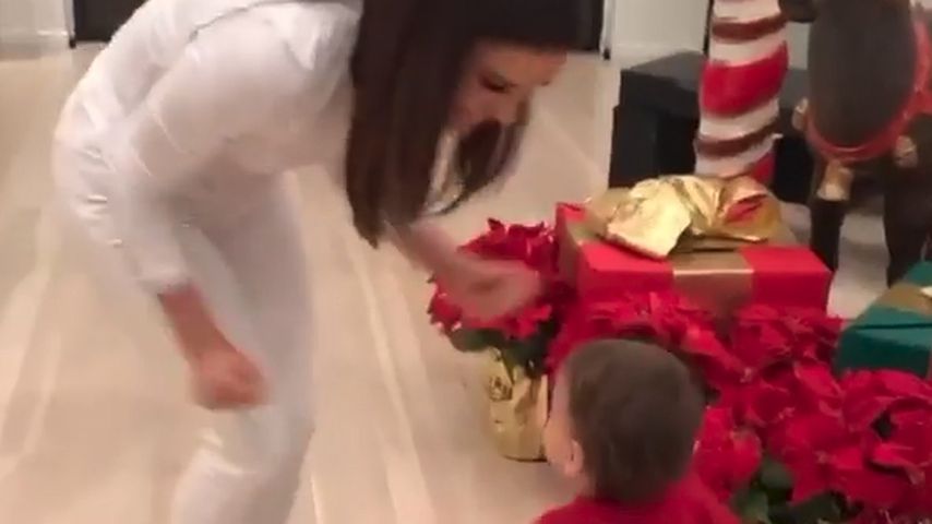 Eva Longoria und Söhnchen Santiago, Dezember 2019