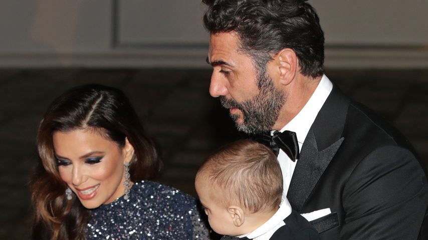 Eva Longoria, José Bastón und Sohn Santiago im Mai 2019