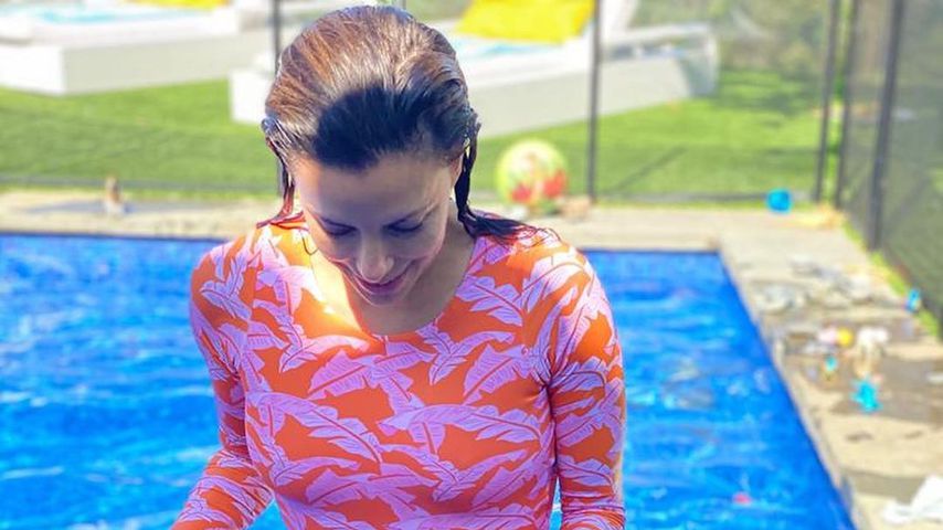 Eva Longoria und ihr Sohn Santiago im Mai 2020