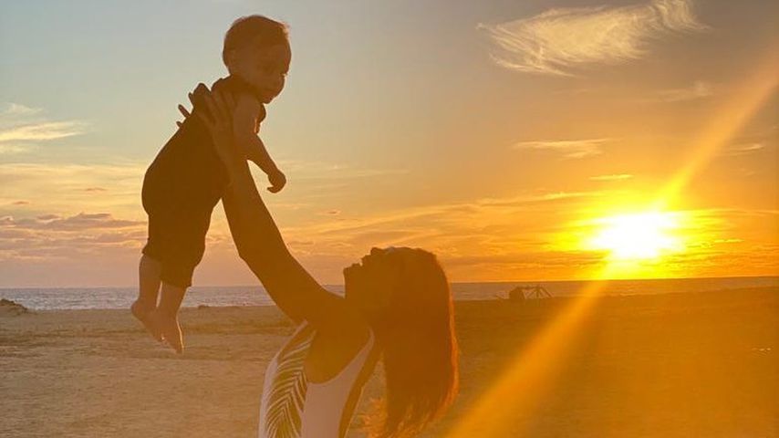 Eva Longoria und Sohn Santiago Enrique Bastón in Mexiko