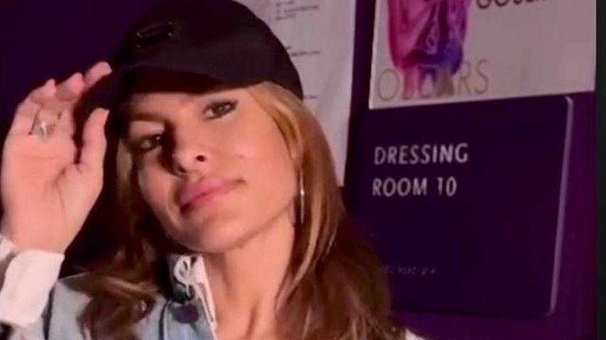 Eva Mendes vor Ryan Goslings Oscar-Kabine