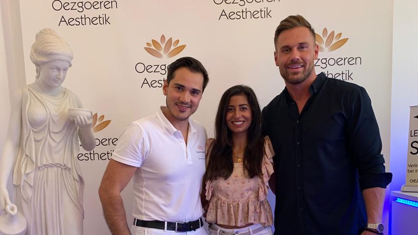 Eva Benetatou mit ihrem Arzt Dr. Özgören und ihrem Partner Chris